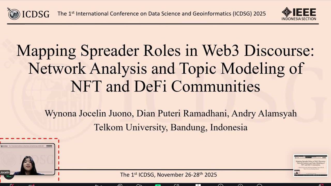 Presentasi paper di ICDSG 2025